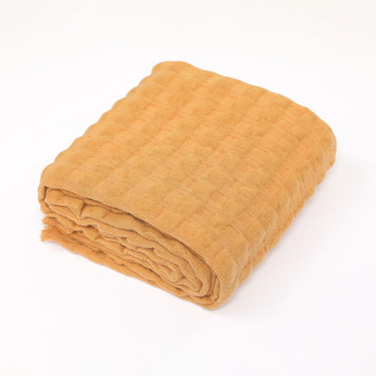 Waffle Cozy Crochet Soft Fleece Throws and Blankets