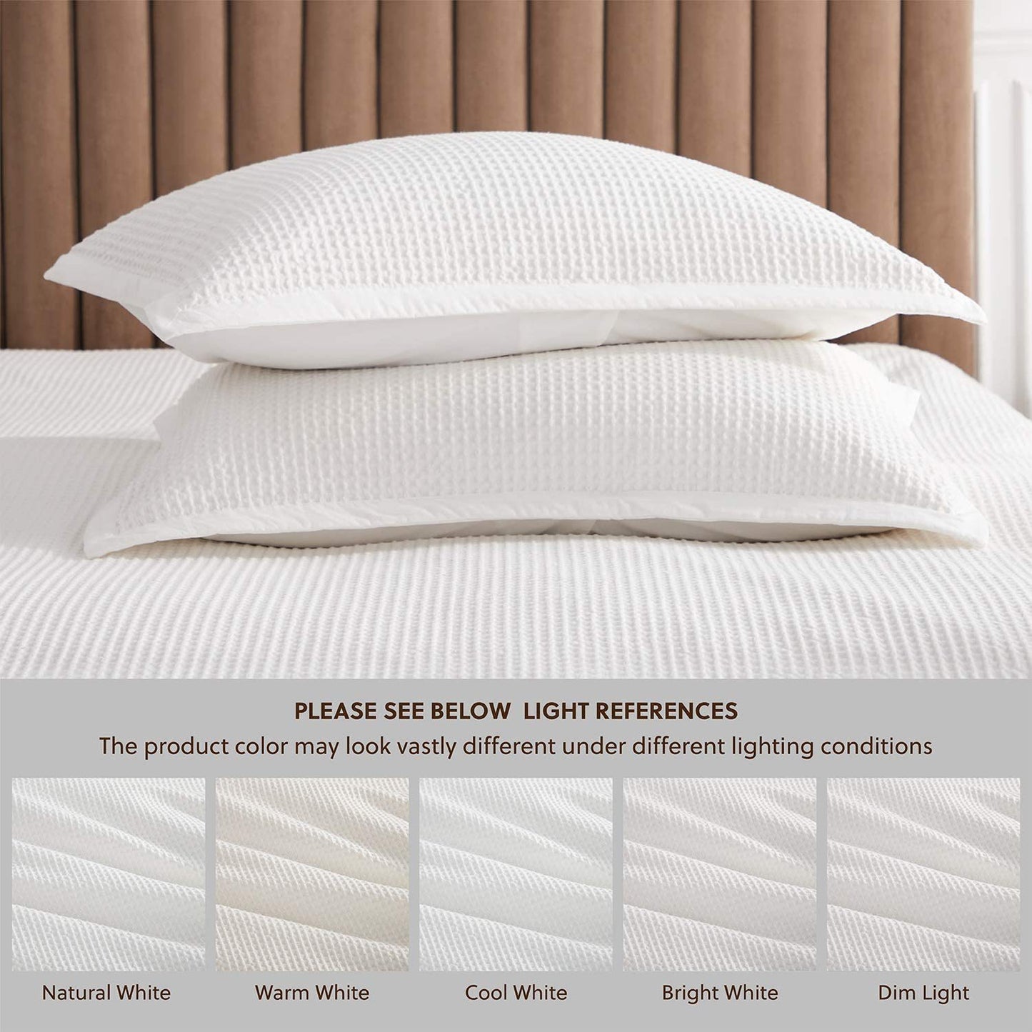 Wholesale Waffle Weave Jacquard Duvet Cover Set