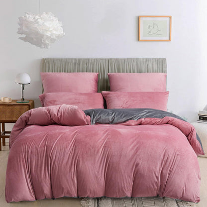 Wholesale Solid Dual Color Duvet Cover Sets