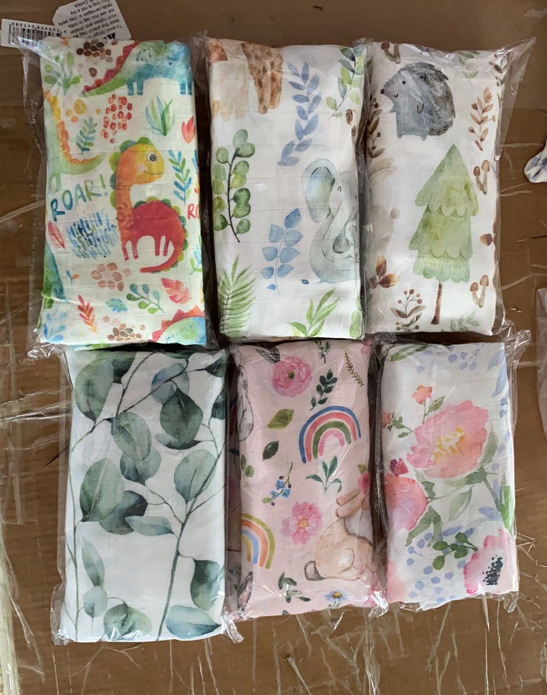 Floral Printed Baby Muslin Swaddle