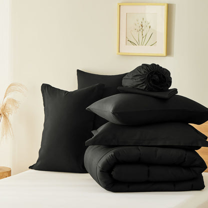 Fluffy Geometric Design Comforter Sets