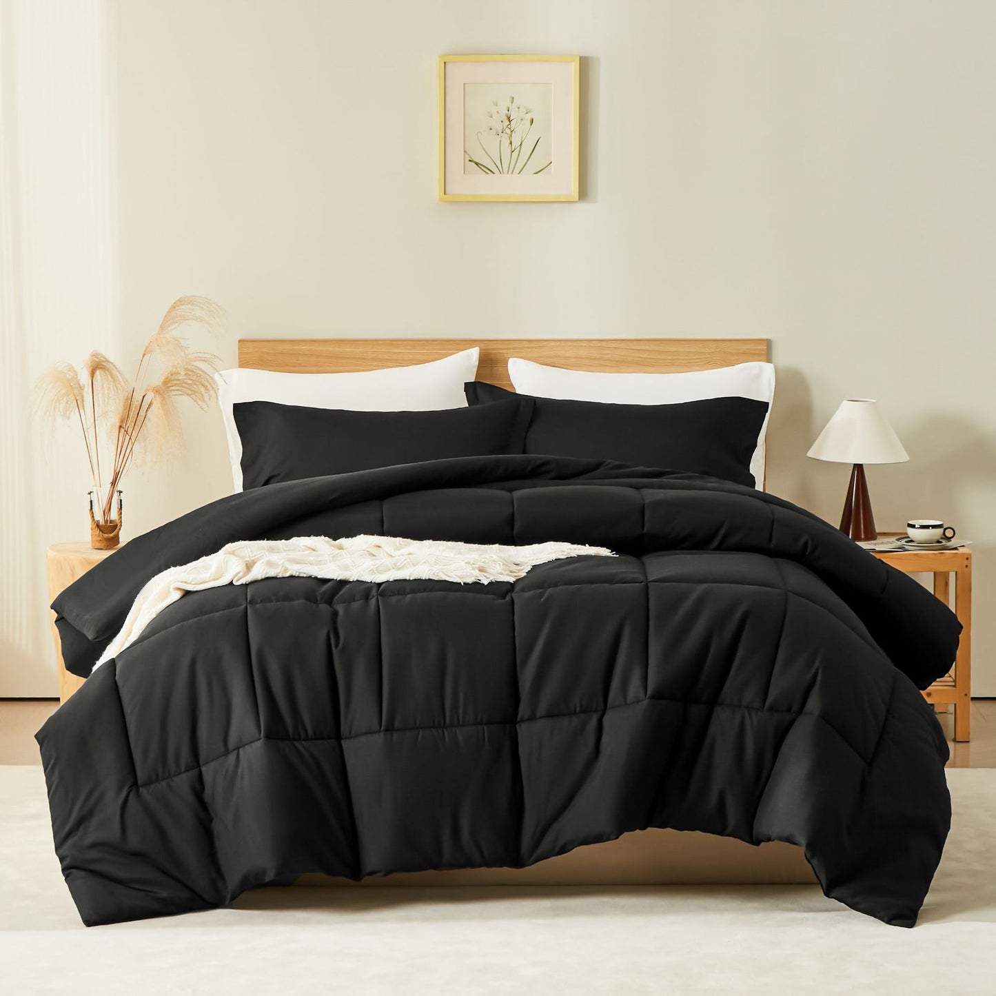 Solid Color Comfortable Fluffy Comforter Sets