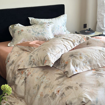Retro Luxury Floral Print Duvet Cover Sets