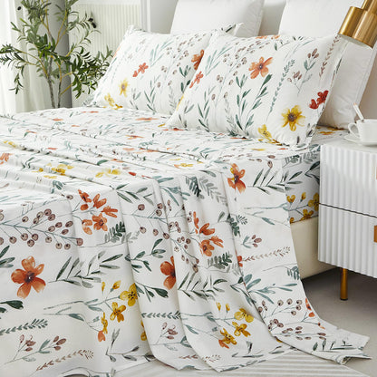 Printed Home Bed Sheet Set