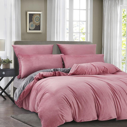 Wholesale Solid Dual Color Duvet Cover Sets