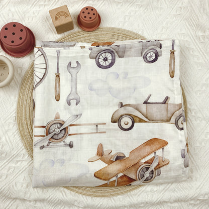 Floral Printed Baby Muslin Swaddle