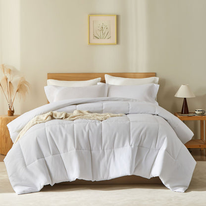 Solid Color Comfortable Fluffy Comforter Sets