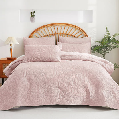 Ultrasonic Solid Color Quilt Set