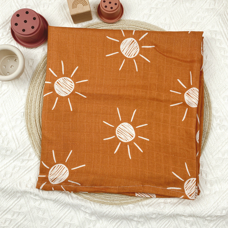 Floral Printed Baby Muslin Swaddle