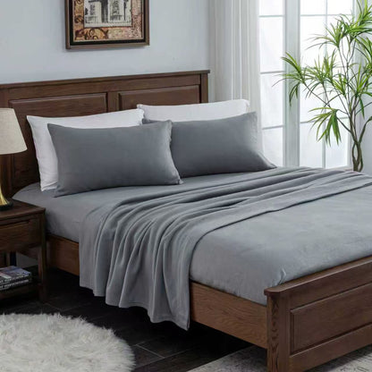 Wholesale4pc Double-faced Fleece Bedding Set
