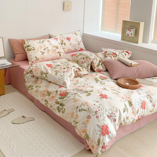 Three Piece Pure Cotton Duvet Cover Sets