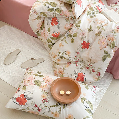 Three Piece Pure Cotton Duvet Cover Sets