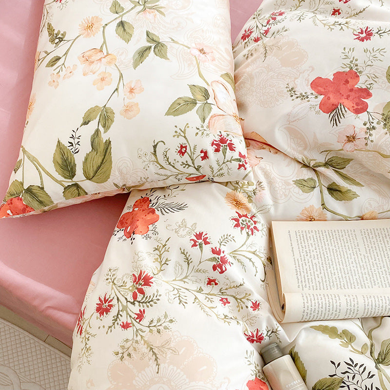 Three Piece Pure Cotton Duvet Cover Sets