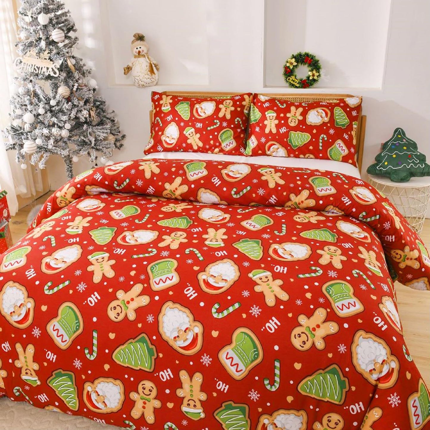 Digital Printed Cartoon Children's Christmas Bedding Sets