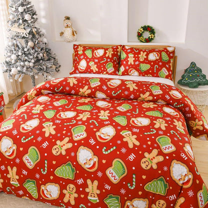 Digital Printed Cartoon Children's Christmas Bedding Sets