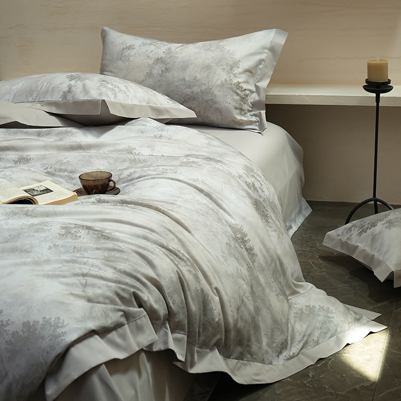 Thick Pleated Corner Duvet Cover Sets