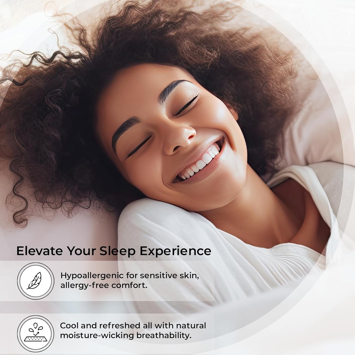 Double Stitched Grey 100% Bamboo Bed Sheet Set