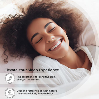 Double Stitched Grey 100% Bamboo Bed Sheet Set