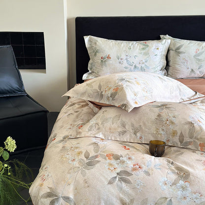 Retro Luxury Floral Print Duvet Cover Sets