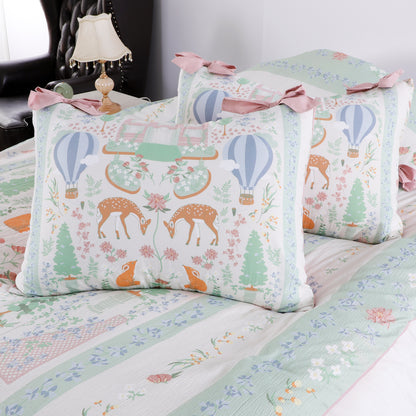 Wholesale Girl Pink Bow Print Comforter Sets