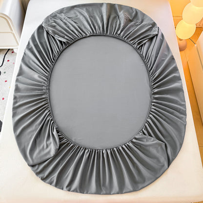 Plain Bedspread Fitted Bed Sheet Set