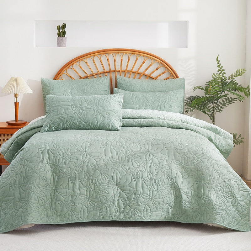 Ultrasonic Solid Color Quilt Set