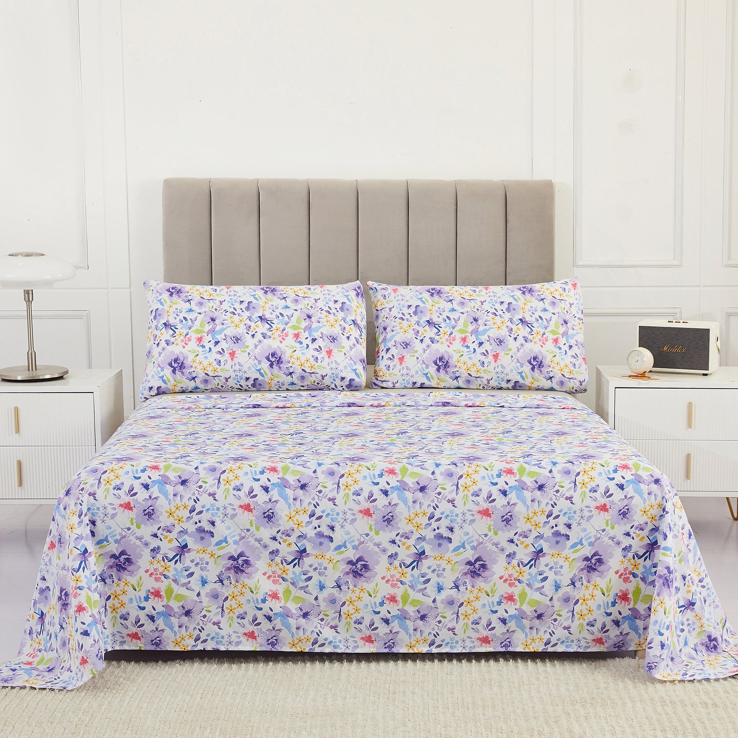Wholesale Floral 4Pc Bed Sheets Set