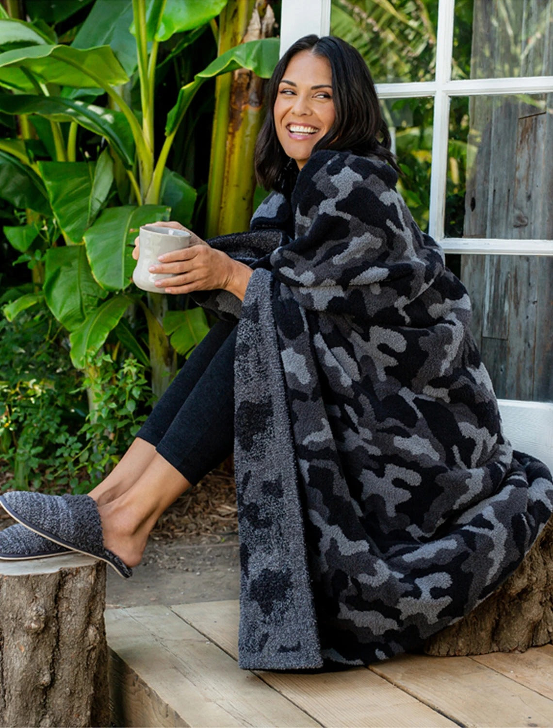 Leopard Cozy Knitted Fleece Blanket Throw