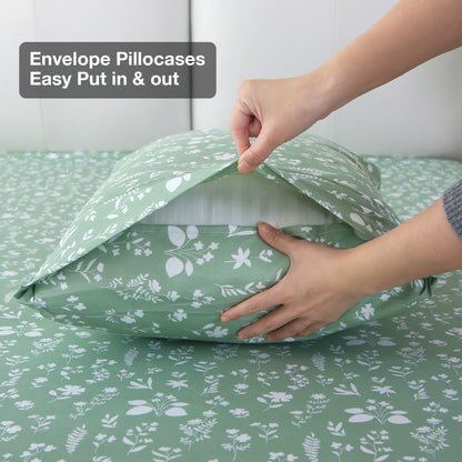 Gray-Green 4-PC Bedding Set