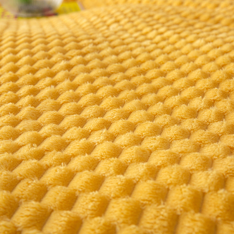 Soft Grid Flannel Blankets And Throws