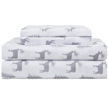 Wholesale Reindeer 4Pc Bed Sheets Set