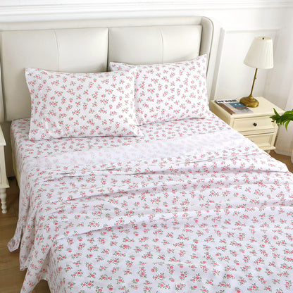 Pink Rose 4-PC Bedding Set