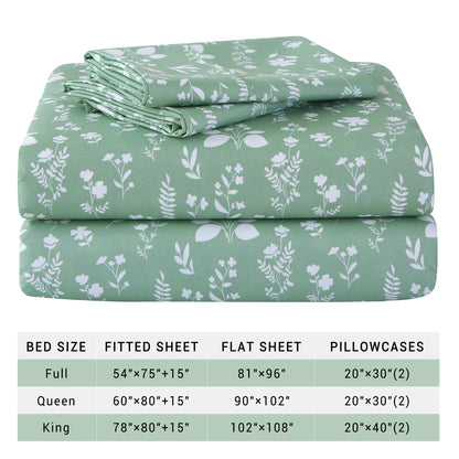 Gray-Green 4-PC Bedding Set