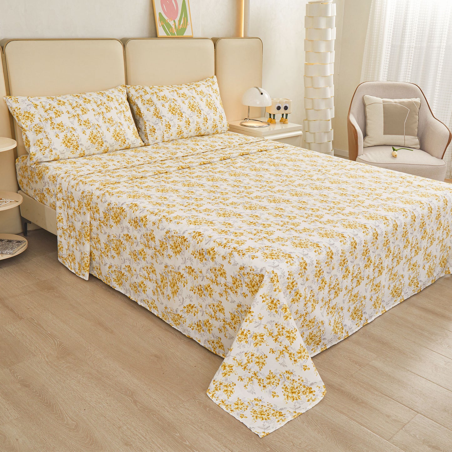Wholesale New  Printed 4 Pc Bedding Set Sheets