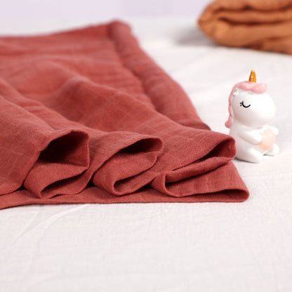 Solid Baby Muslin Swaddle
