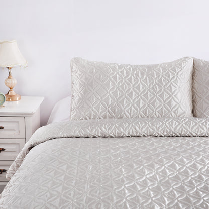 Wholesale White Coin Design Quilted Set