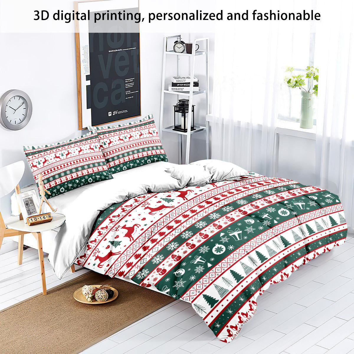 Custom Christmas Microfiber Duvet cover Sets