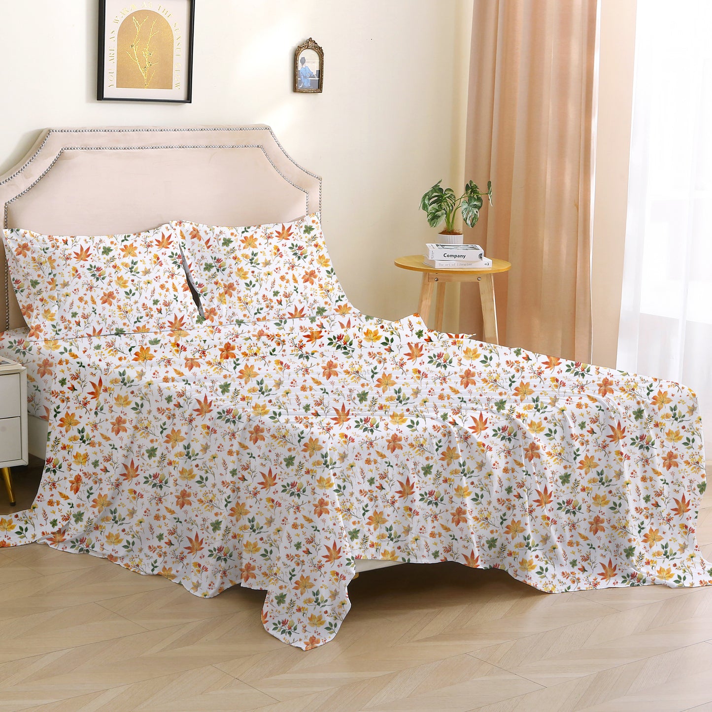Autumn Floral 4-PC Bedding Set