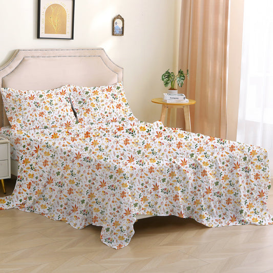 Autumn Floral 4-PC Bedding Set
