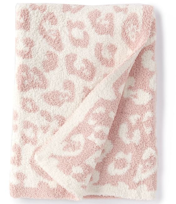 Leopard Cozy Knitted Fleece Blanket Throw