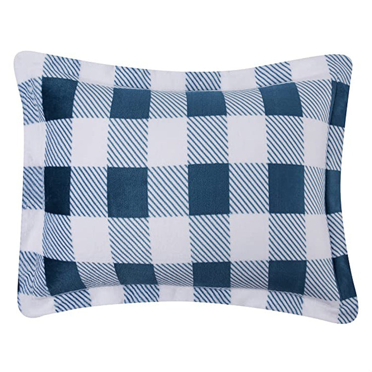 Micromink Checkered Pattern Comforter Sets
