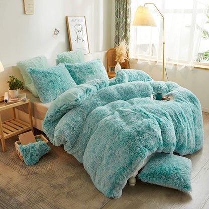 Wholesale Plush Soft Fax Fur Duvet Cover Set