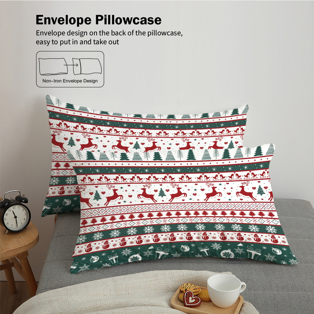 Custom Christmas Microfiber Duvet cover Sets