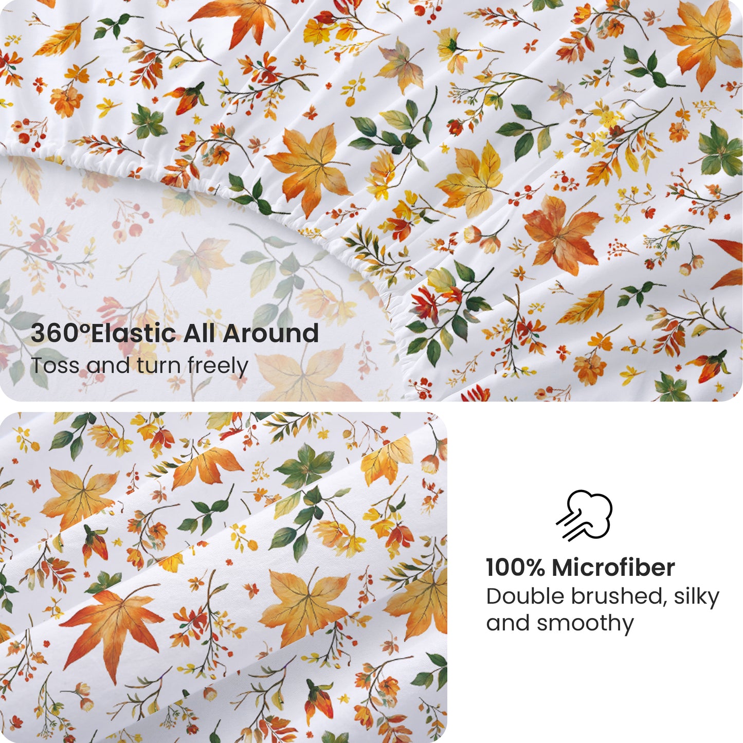 Autumn Floral 4-PC Bedding Set