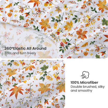 Autumn Floral 4-PC Bedding Set
