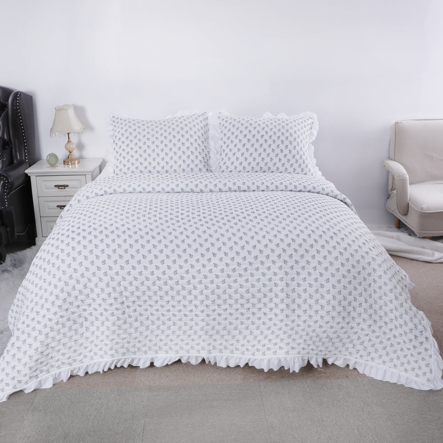 Wholesale Floral printed Quilted Sets