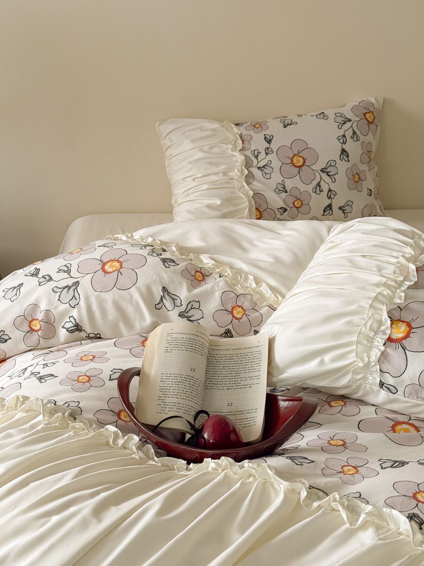 Princess Style Pleated Cotton Duvet Cover Sets