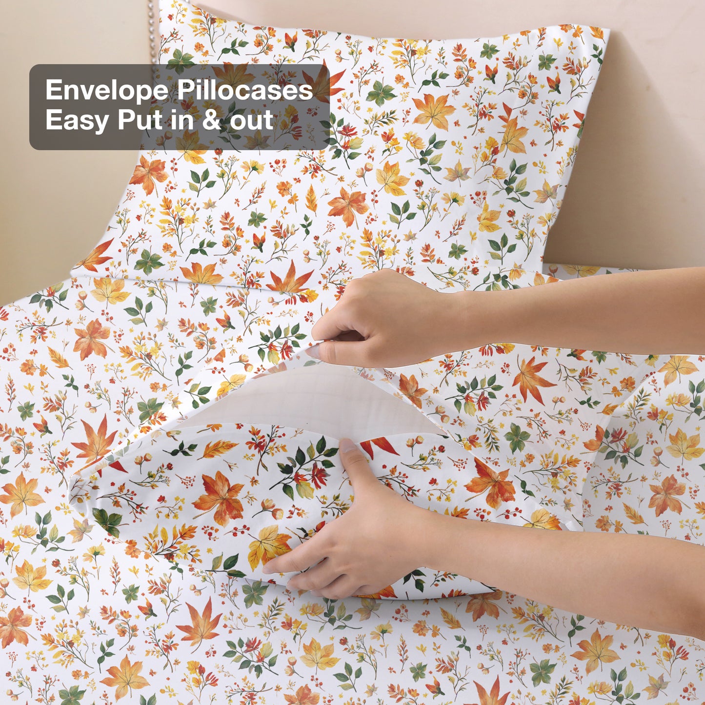 Autumn Floral 4-PC Bedding Set