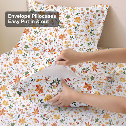 Autumn Floral 4-PC Bedding Set