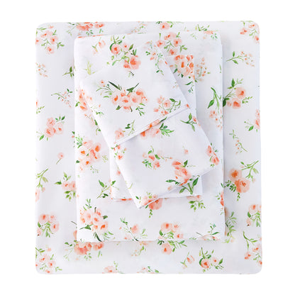 Classic Floral Print 4-PC Bedding Set